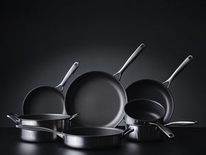 ZERO – LUONNOLLINEN NON-STICK KATTILA- JA PANNUSARJA - 5-OSAA - 8