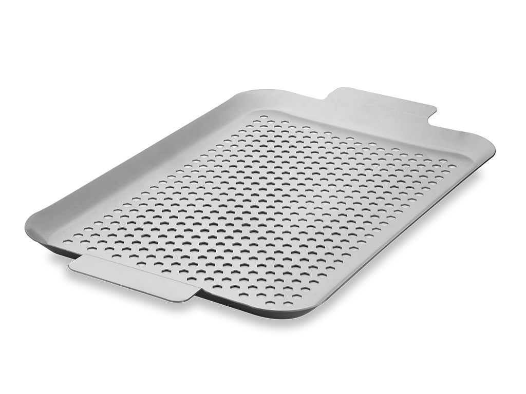 RUOSTUMATON TERÄS BBQ-ALUSTA 43×25 CM - 1