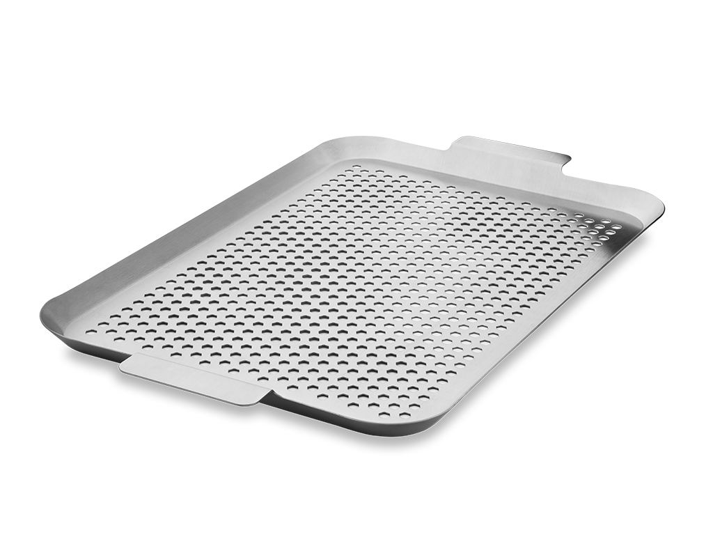 RUOSTUMATON TERÄS BBQ-ALUSTA 50×30 CM - 1
